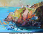 Fort Amherst at 7pm, St. John's-2, Oil on Canvas